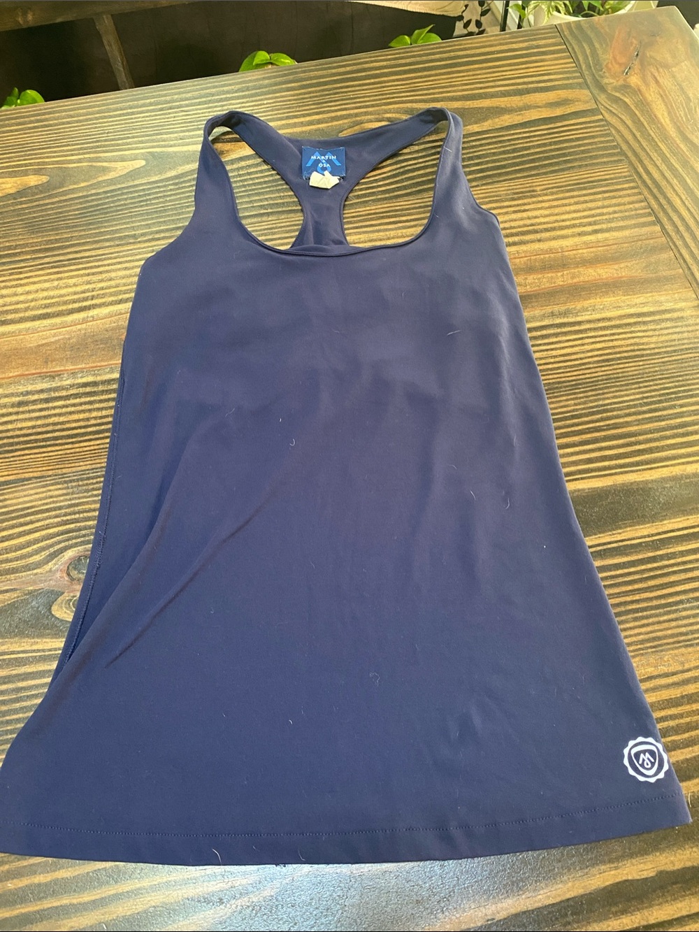 Martin + Osa Navy Racerback Tank Top - size Small